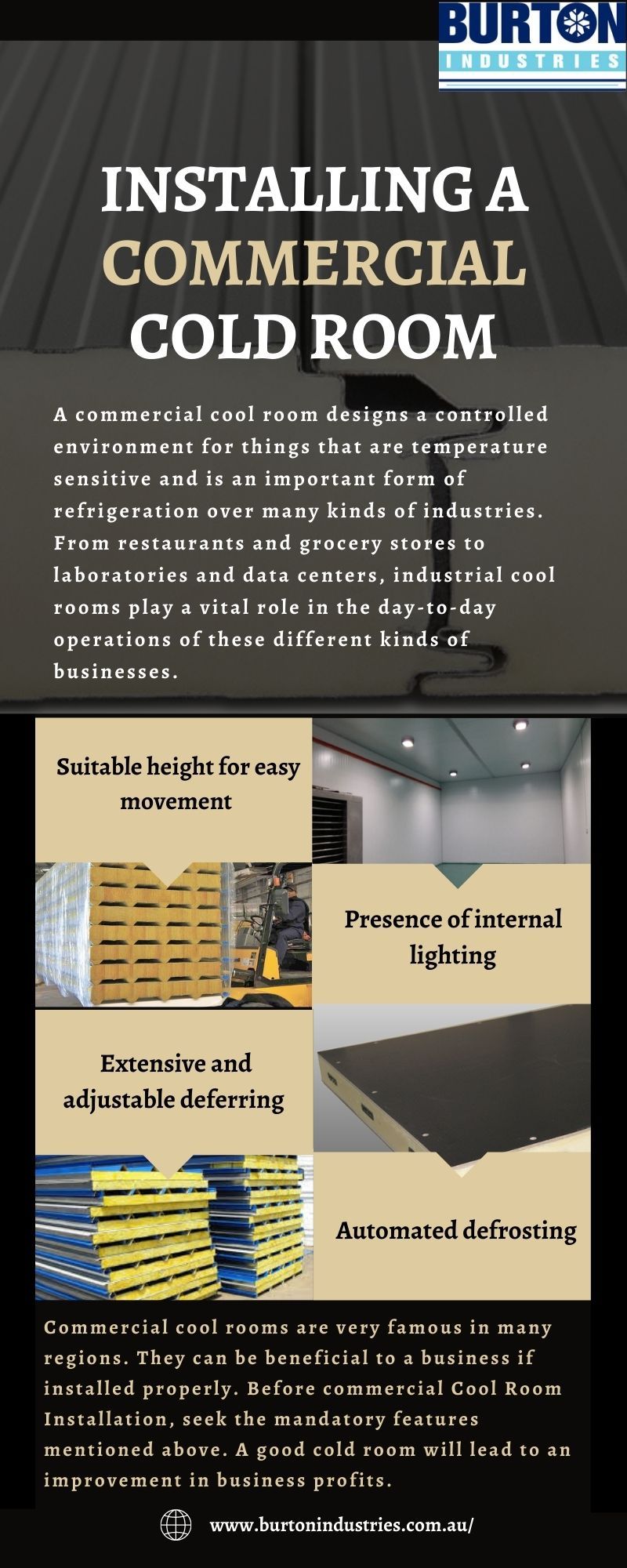 Best Installing a Commercial Cold Room by Burton Industries - Infogram
