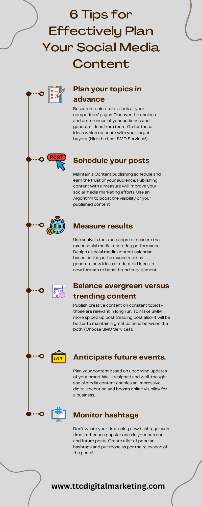 6 tips to effectively plan your social media content. by ttc ...