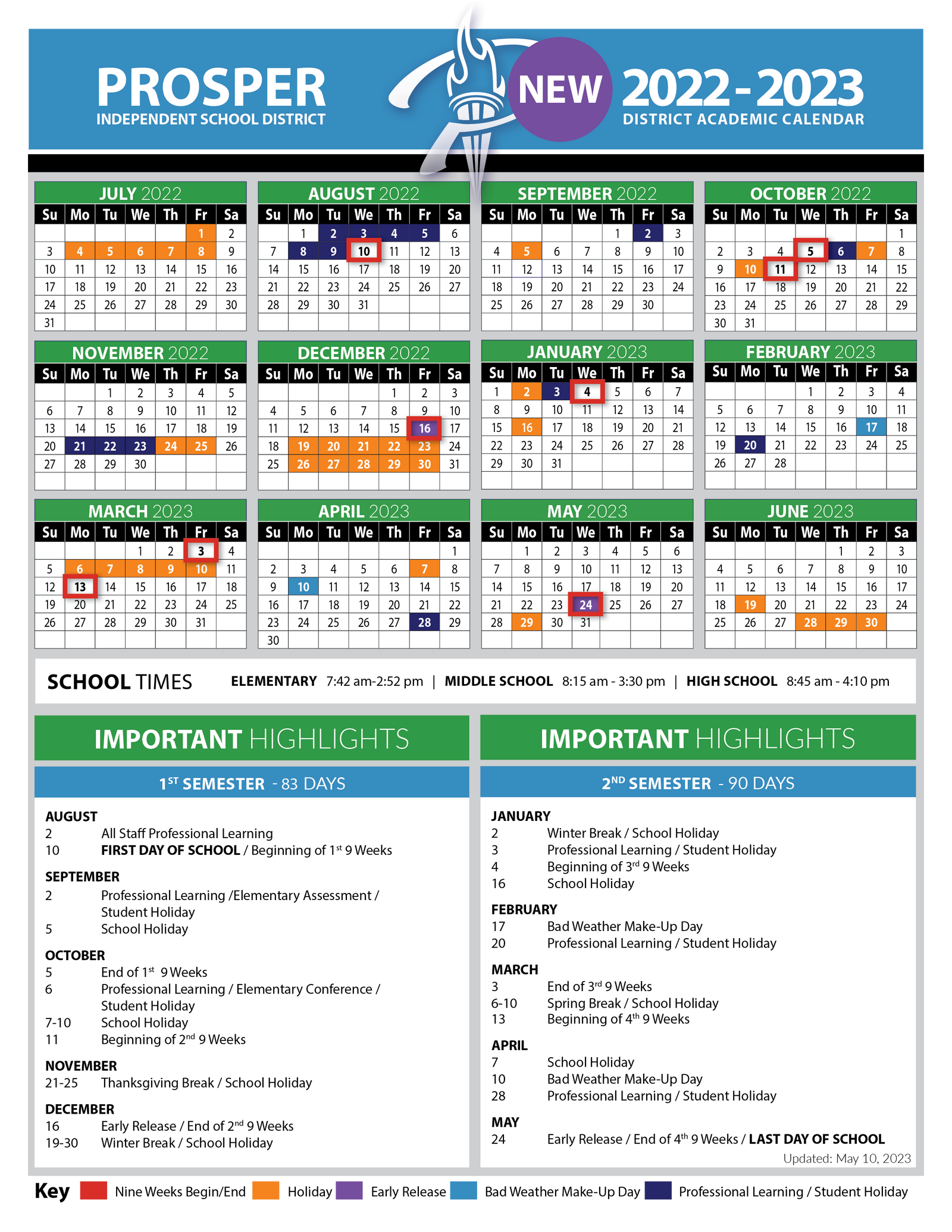Calendars / 2022-2023 Academic Calendar