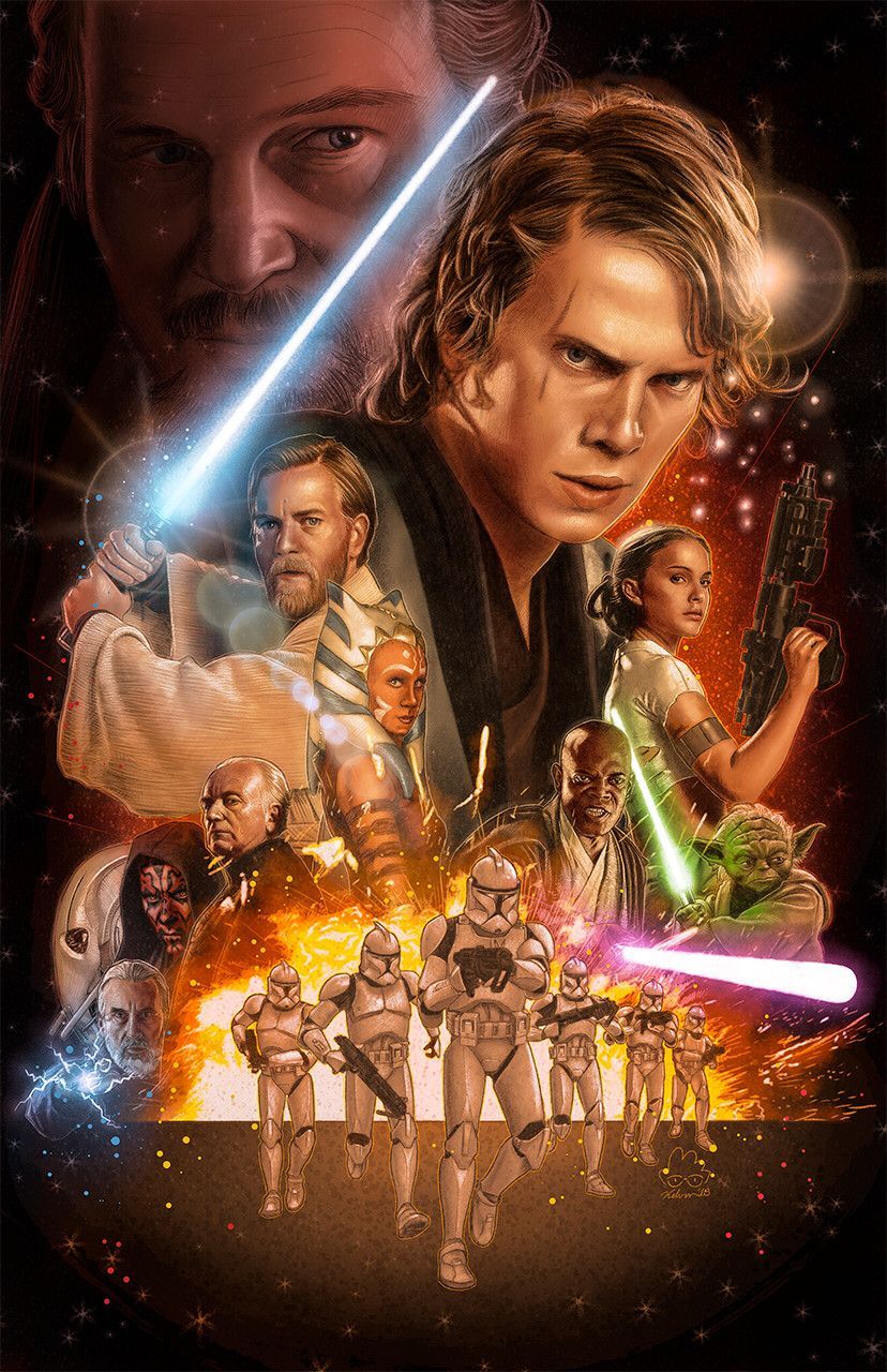 les pel·lícules de star wars es parteixen en