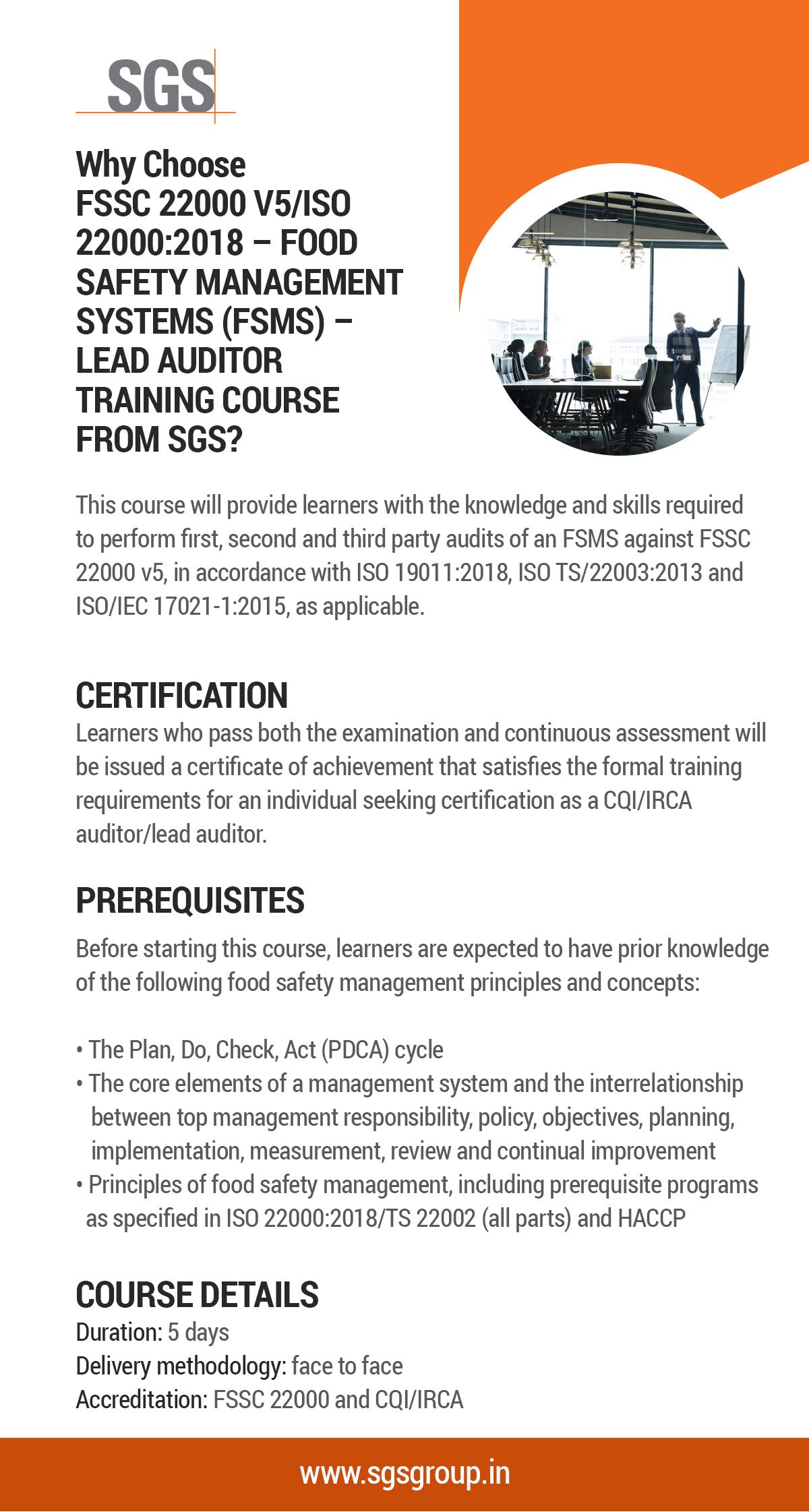 fssc 22000 lead auditor certification