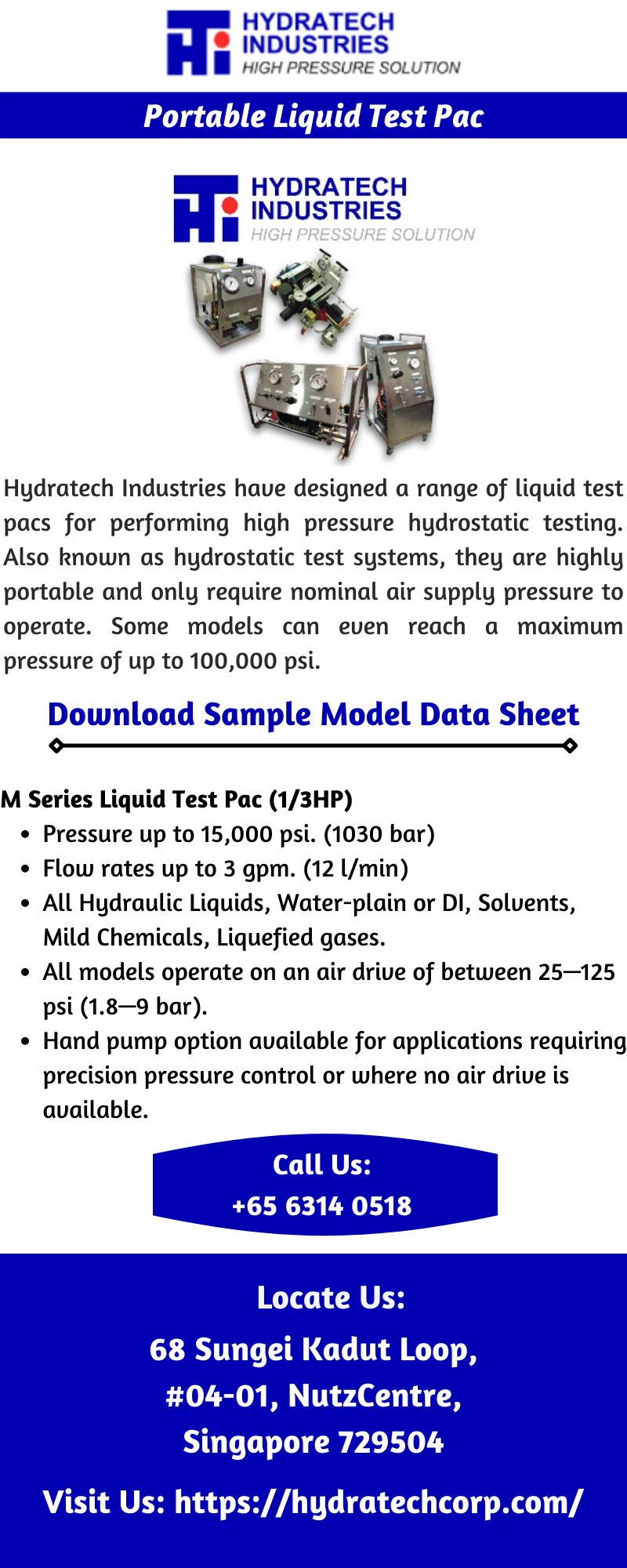Hydrostatic Testing | Portable Liquid Test Pac | Hydratech by Hydratech ...